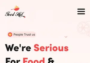 Food Hut (Food Ordering Responsive Design)