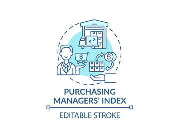 Purchasing manager index concept icon preview picture