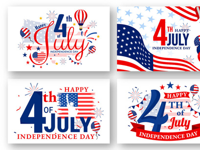 4th of July Independence Day Illustration