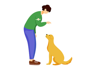 Animal adoption flat vector illustration preview picture