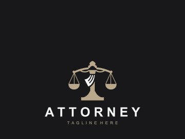 Attorney at law firm logo simple for business design inspiration preview picture