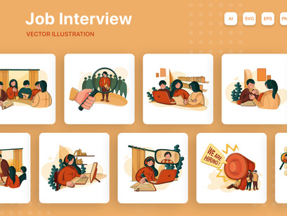 M153_Job Interview Illustrations