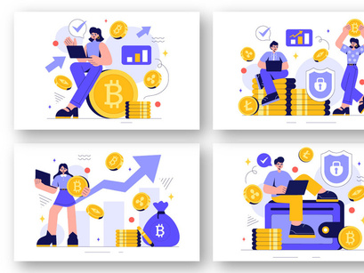 13 Cryptocurrency Wallet Illustration