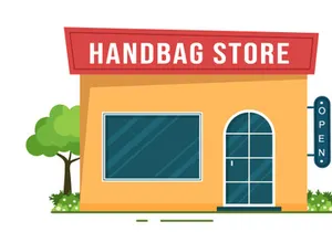 11 Handbag Store Design Illustration
