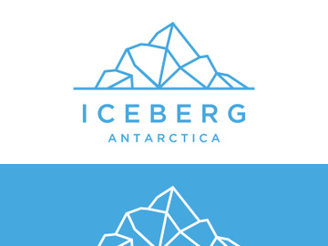Antarctic iceberg logo design. preview picture