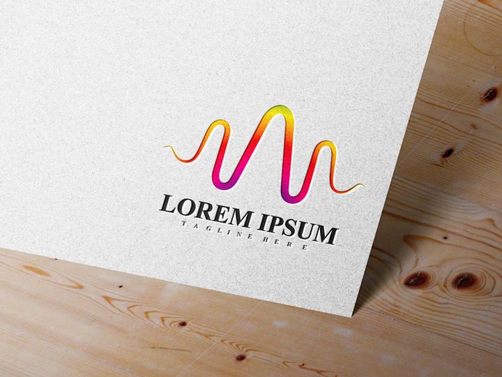 Pulse line Sound wave logo vector