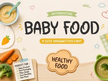 Baby Food – Cute Handwritten Font preview picture