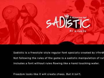 Sadistic - Free Font preview picture