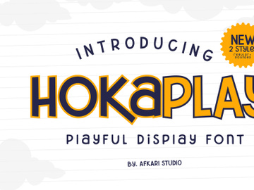 Hokaplay Playful Display Font preview picture