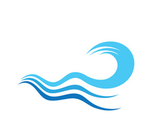 Water wave icon vector illustration design logo