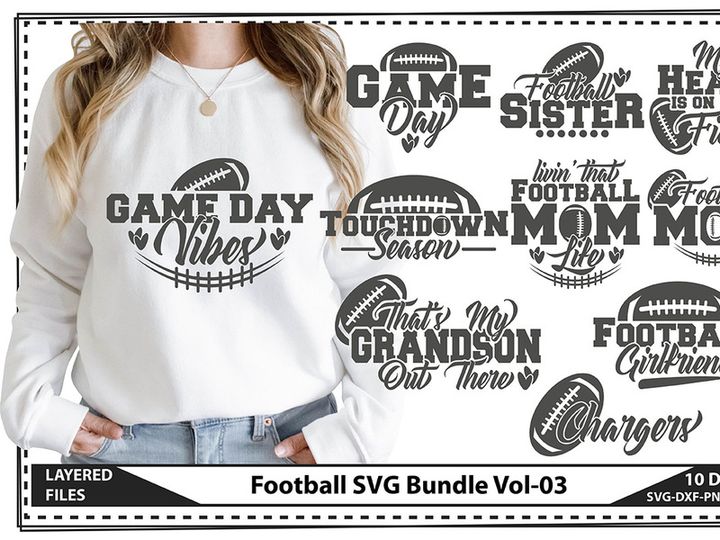 Football SVG Bundle Vol-03