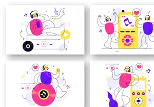12 Viral Tunes Illustration