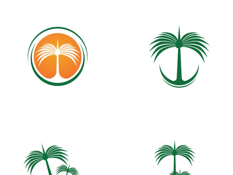 Date tree icon vector illustration logo template