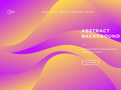 Modern Abstract Background with Purple and Yellow gradient