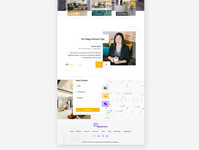 Architecture and Interior Design Website Landing Page