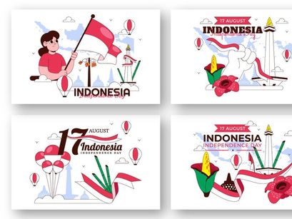 10 Indonesia Independence Day Illustration