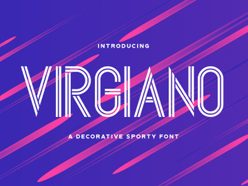 Virgiano - Decorative Sporty Font preview picture