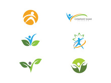 Human character logo sign