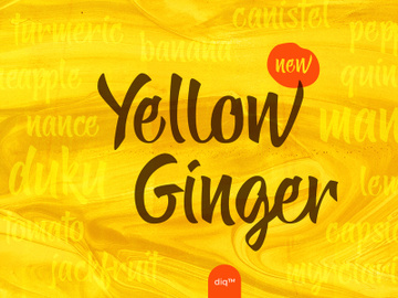 Yellow Ginger Font preview picture