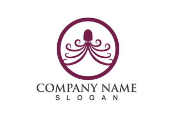 Octopus logo vector design symbol preview picture
