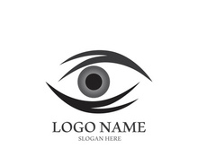 Branding identity corporate eye care vector logo design