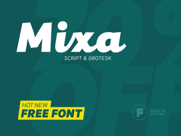 Mixa Free Font preview picture