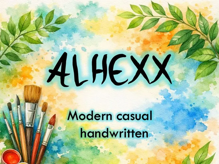 ALHEXX – Modern Casual Handwritten Font