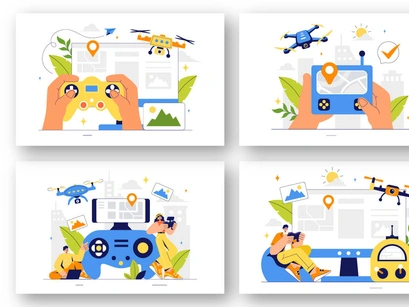 9 Aerial Drone Photography Illustration