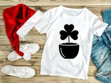 Shamrock in a Pot Silhouette