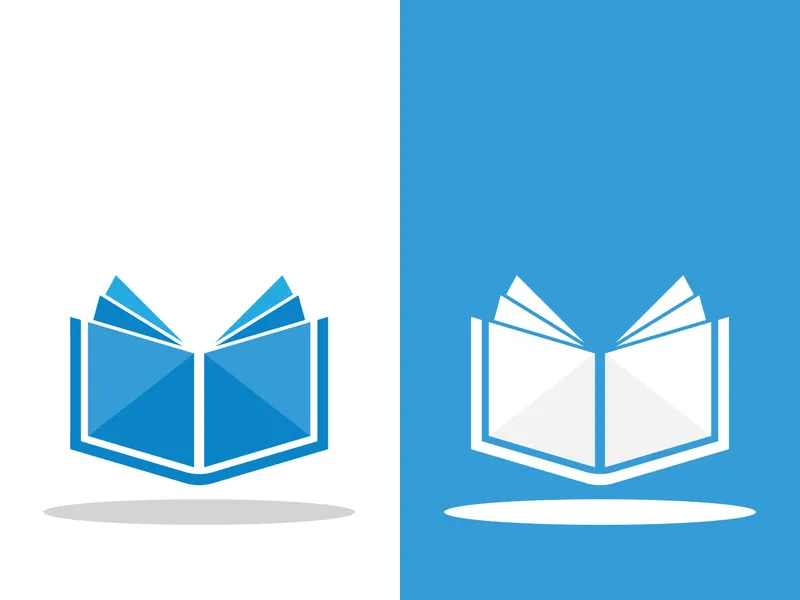 Digital book logo technology vector icon design