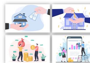 19 Mortgage Loan Debt Instruments Vector illustration