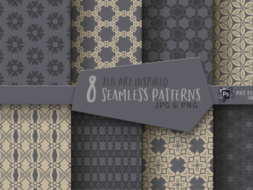 Zen Art Inspired Seamless Patterns preview picture