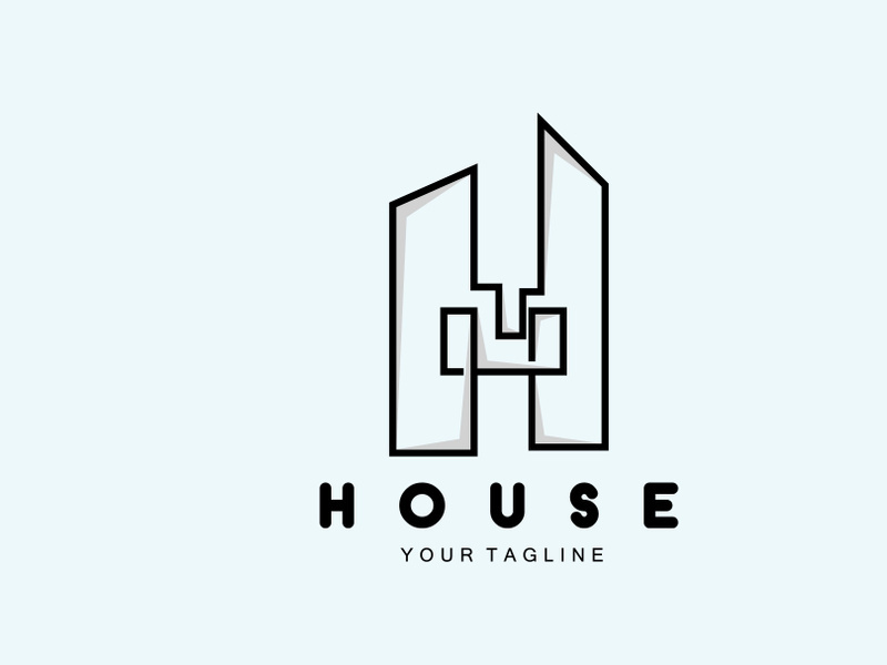 Home Design Logo, Building Logo, Property And Construction Company Icon