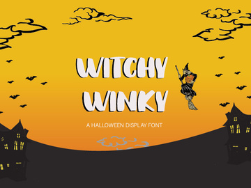 Witchy Winky - A Halloween Display Font preview picture