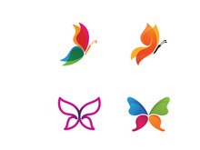 Beauty Butterfly Vector icon design