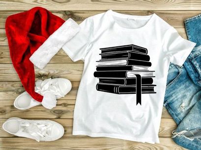 Stack of black books with quill pen education knowledge concept