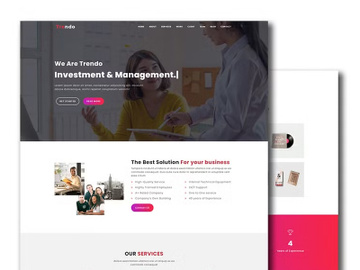 Multipurpose Landing Page Template Design preview picture