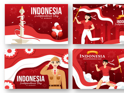 24 Indonesia Independence Day Illustration