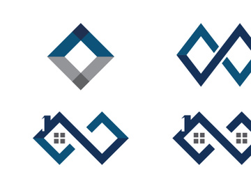 Home industrial Property concept icon logo illustration preview picture