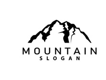 Mountain Logo, Nature Landscape Vector