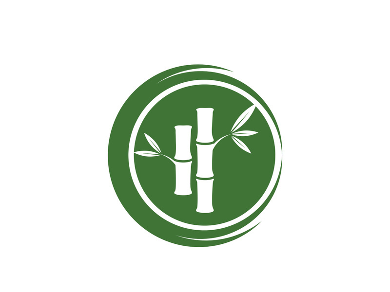 Bamboo vector icon illustration