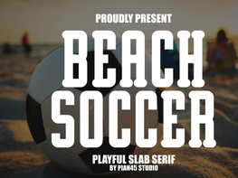 Beach Soccer - Playful Slab Serif preview picture