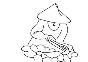 Street food line art