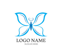 Butterfly logo icon vector design illustration