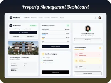 Modern Property Management Dashboard UI/UX preview picture