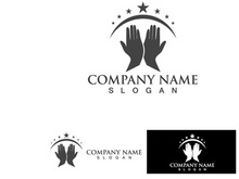 Hand Hope Logo And Symbol Care Vector