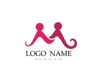 Adoption children community and family care logo preview picture