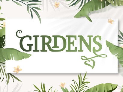 Girdens - Decorative Serif Font