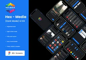 Creative Hex-Media News App UI Kit