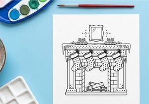 Holiday celebration with festive decorations
